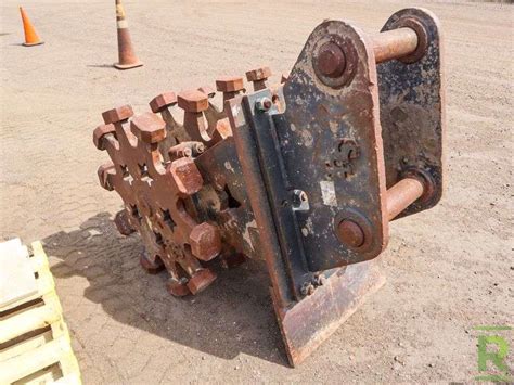 rockland excavator compaction wheel|sheepsfoot roller for excavator.